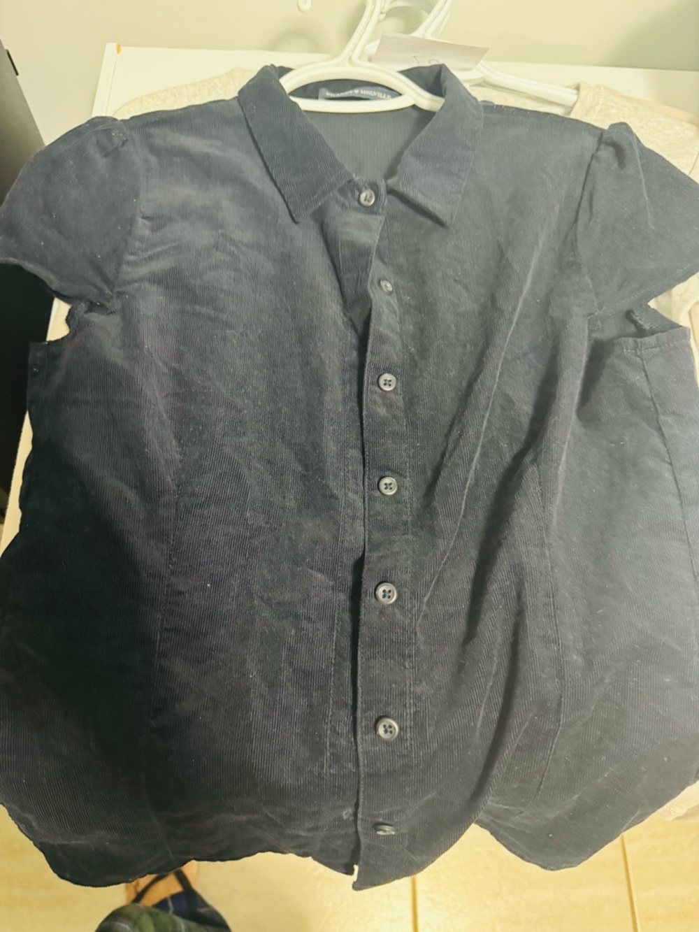 Brandy Melville corduroy RVE top